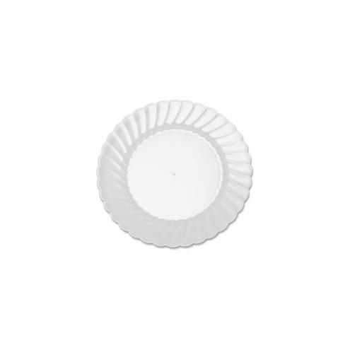 Classicware WNA Comet Heavyweight Plastic Clear Plates - 6" Diameter Plate - Plastic - Disposable - Clear - 180 Piece(s) / Carton