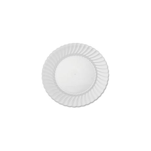 Classicware WNA Comet Plastic Dinnerware - 9" Diameter Plate - Polystyrene, Plastic - Disposable - Clear - 180 Piece(s) / Carton