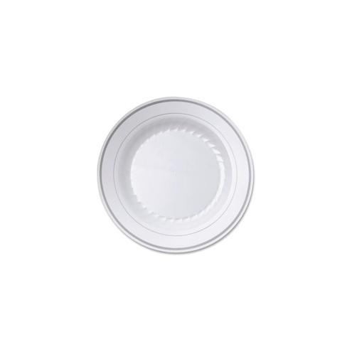 Comet Masterpiece Round Plate - 9" Diameter Plate - Plastic - Disposable - White - 120 Piece(s) / Carton