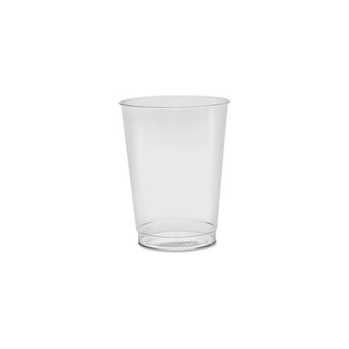 Comet Eco-Products Rigid Tumblers Disposable Drinkware - 10 fl oz - 500 / Carton - Clear - Plastic - Multipurpose