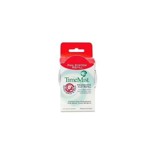 TimeMist Waterbury Worldwind Fragrance Refills - 1500 ft³ - Dutch Apple & Spice - 30 Day - 12 / Carton