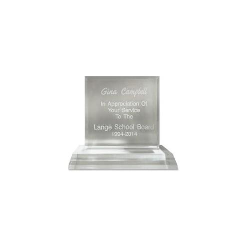 Xstamper Trinity Acrylic Award - 5" x 4.75" - Laser Compatible - Assorted - Acrylic - 1 Each