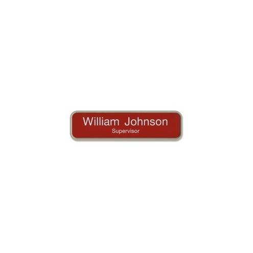 Xstamper 2"x8" Designer Wall Sign Set - 1 Each - 8" Width x 2" Height - Rectangular Shape - Rounded Corner - Plastic - Almond