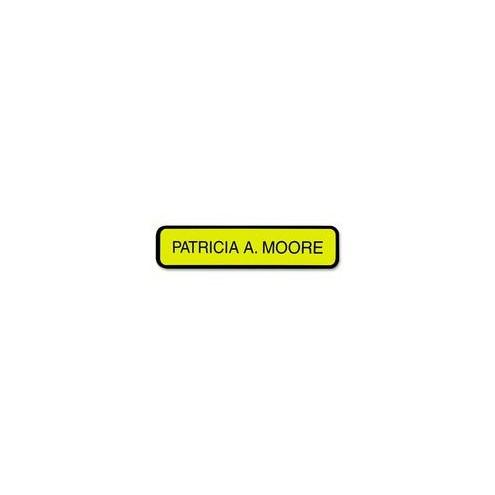 Xstamper 2"x10" Designer Nameplate Set - 1 Each - 10" Width x 2" Height - Plastic - Black