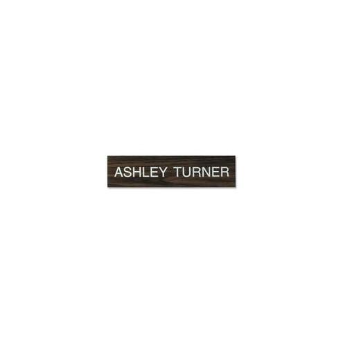 Xstamper Xecutives Name Plates - 1 Each - 10" Width x 2" Height - Plastic