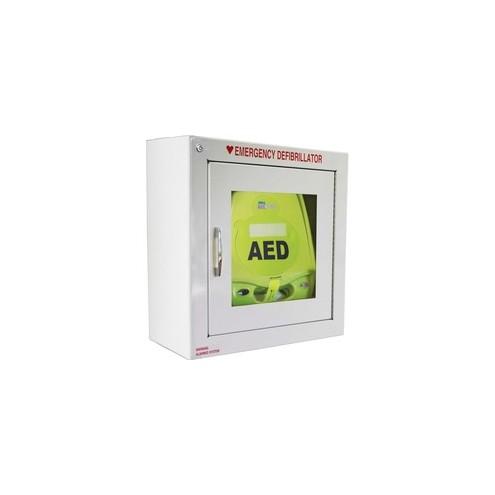 ZOLL AED Plus Standard Size Cabinet with Audible Alarm - White - Metal