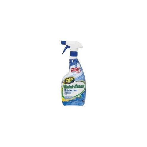 Zep Commercial Quick Clean Disinfectant - Liquid - 32 fl oz (1 quart) - Fresh Scent - 12 / Carton - Yellow