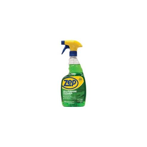 Zep All-Purpose Cleaner/Degreaser - Ready-To-Use Spray - 32 fl oz (1 quart) - 12 / Carton - Green