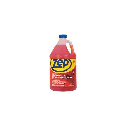 Zep Commercial Heavy-Duty Citrus Degreaser - Concentrate Liquid - 128 fl oz (4 quart) - 1 Each - Orange