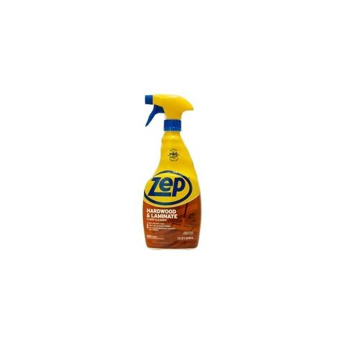 Zep Hardwood & Laminate Floor Cleaner - Spray - 32 fl oz (1 quart) - 12 / Carton - Brown