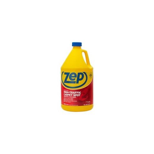 Zep High-Traffic Carpet Spot Remover & Cleaner - Liquid - 128 fl oz (4 quart) - 4 / Carton - Red