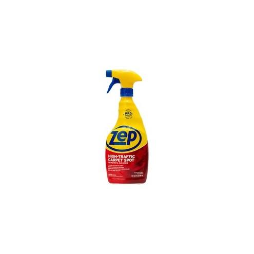 Zep High-Traffic Carpet Spot Remover & Cleaner - Spray - 32 fl oz (1 quart) - 12 / Carton - Red