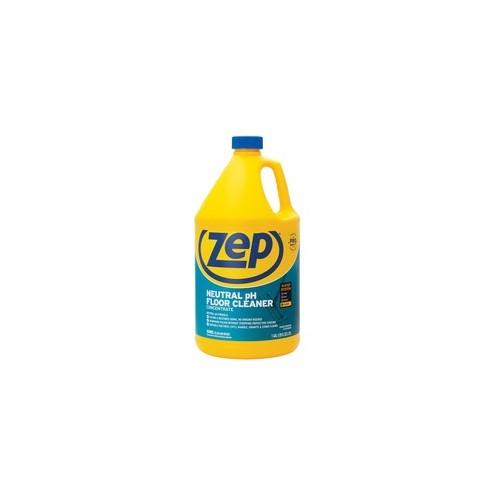 Zep Concentrated Neutral Floor Cleaner - Liquid - 128 fl oz (4 quart) - 1 Each - Blue