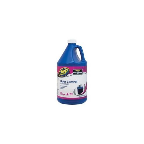 Zep Odor Control Concentrate - Liquid - 128 fl oz (4 quart) - Fresh, Lemon ScentBottle - 1 Each - Blue
