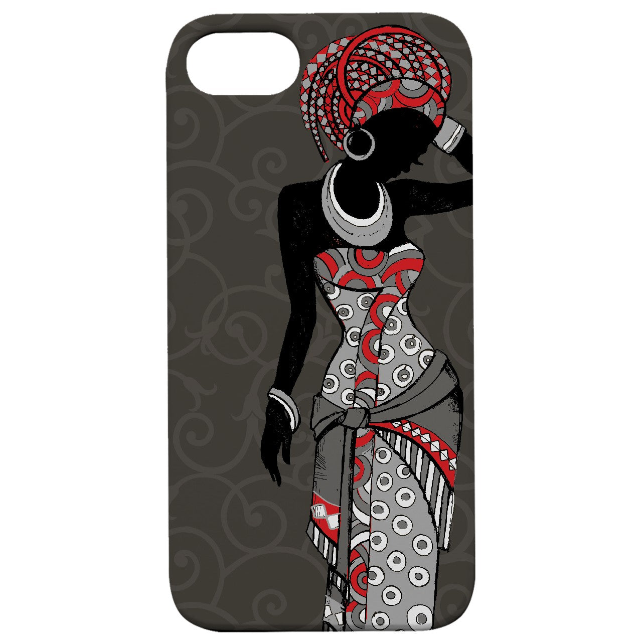  African Woman - UV Color Printed - Wooden Phone Case - IPhone 13 Models