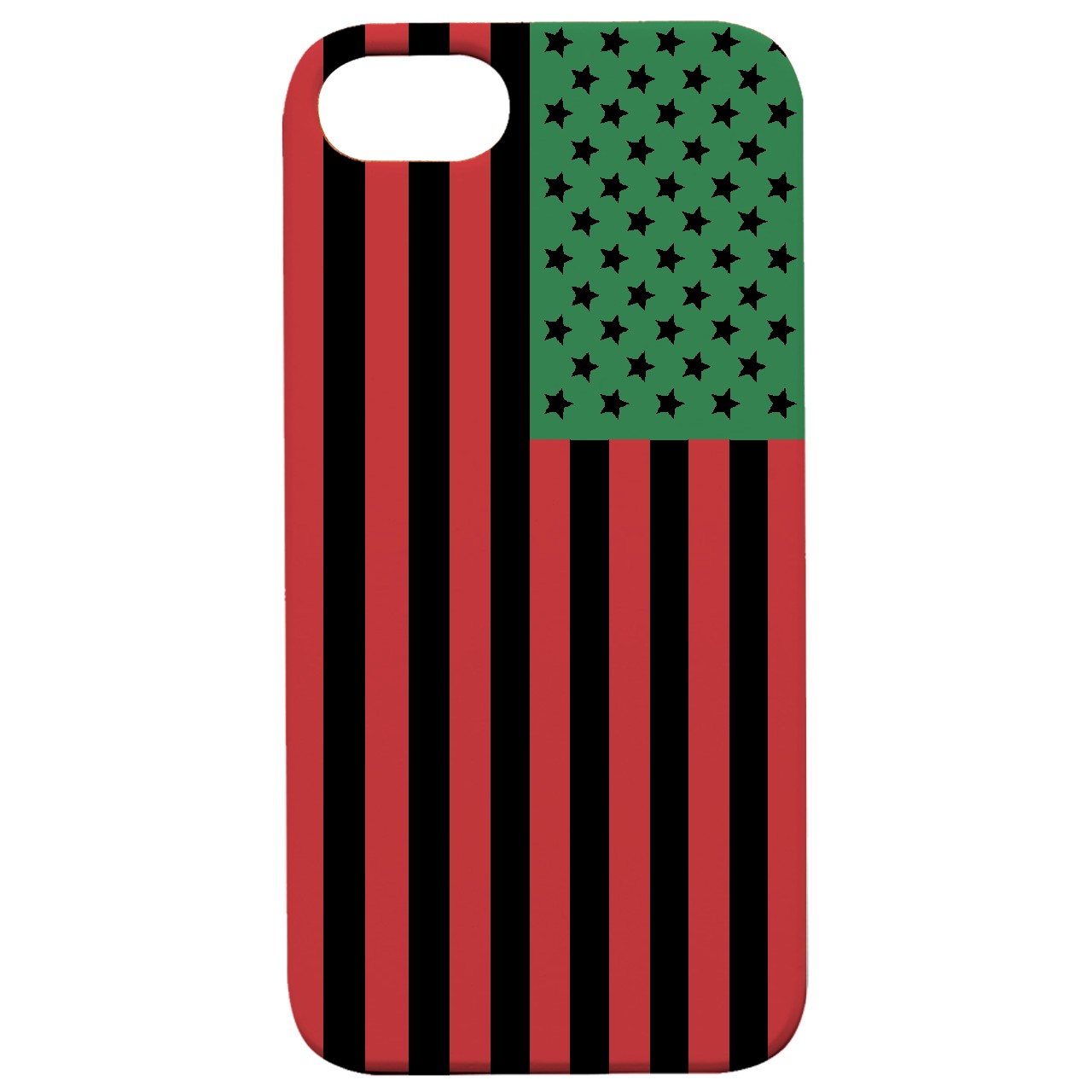  Afro American Flag - UV Color Printed - Wooden Phone Case - IPhone 13 Models