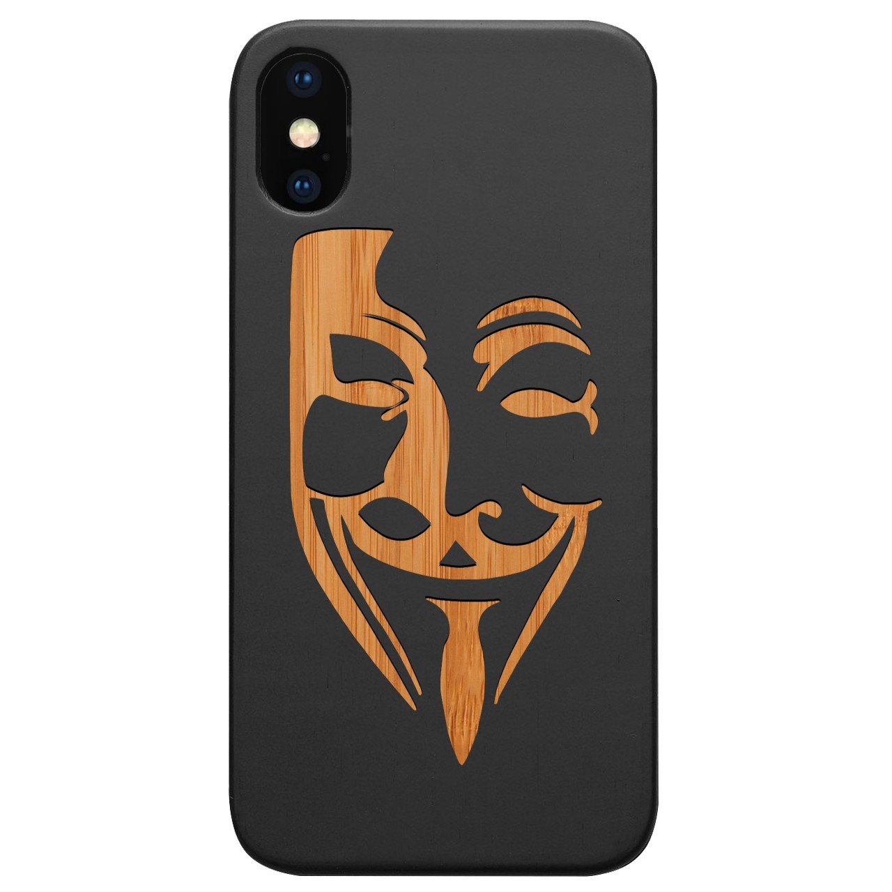Anonymous - Engraved - Wooden Phone Case