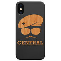 Army Rank General - Engraved - Wooden Phone Case