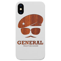 Army Rank General - Engraved - Wooden Phone Case