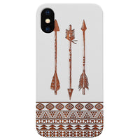 Arrows 1 - Engraved - Wooden Phone Case