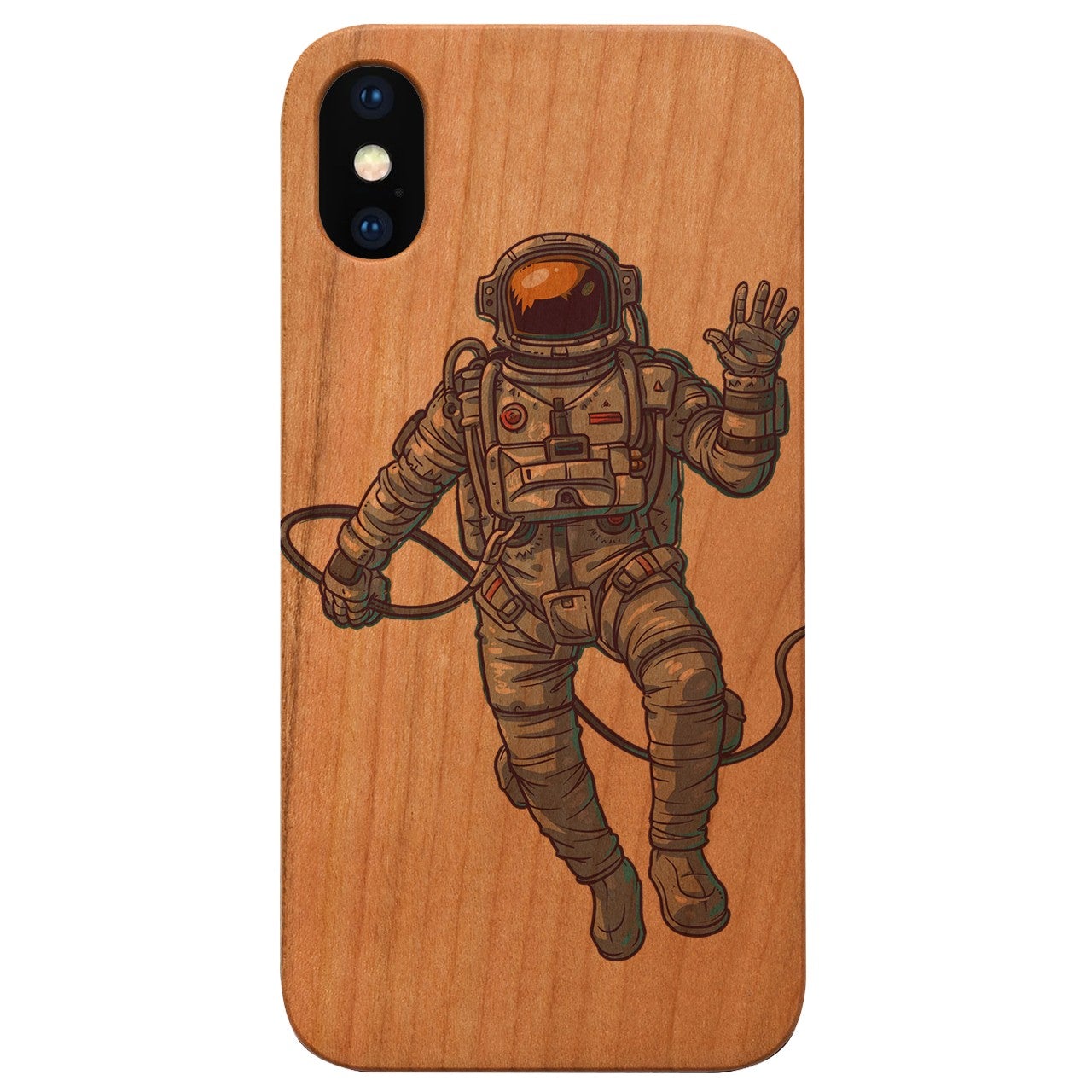  Astronaut - Engraved - Wooden Phone Case - IPhone 13 Models