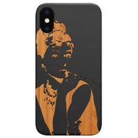 Audrey Hepburn - Engraved - Wooden Phone Case