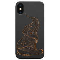 Baby Elephant - Engraved - Wooden Phone Case