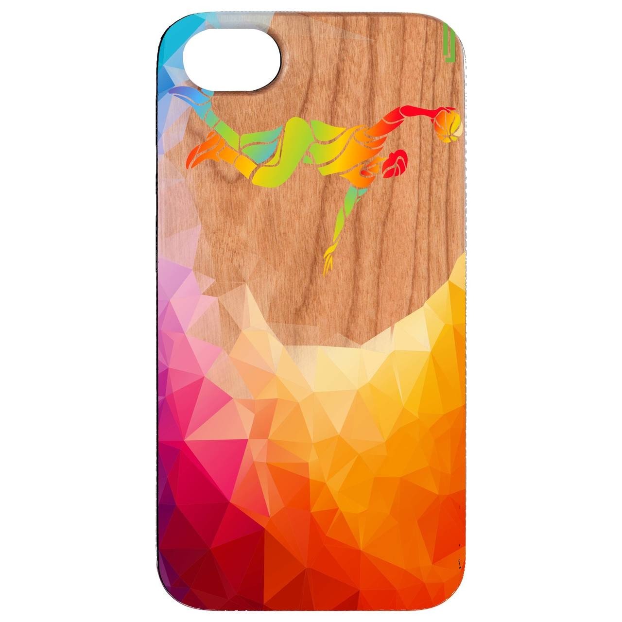 Basketball Player - UV Color Printed - Wooden Phone Case