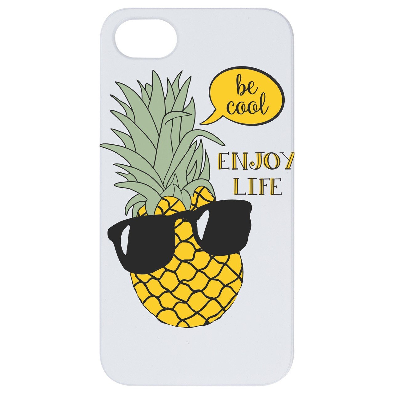 Be Cool Enjoy Life - UV Color Printed - Wooden Phone Case