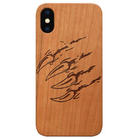 Bear Claw - Engraved - Wooden Phone Case