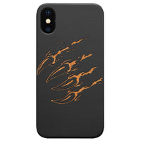 Bear Claw - Engraved - Wooden Phone Case