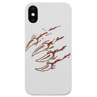 Bear Claw - Engraved - Wooden Phone Case