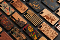 Bear Mandala - Engraved - Wooden Phone Case