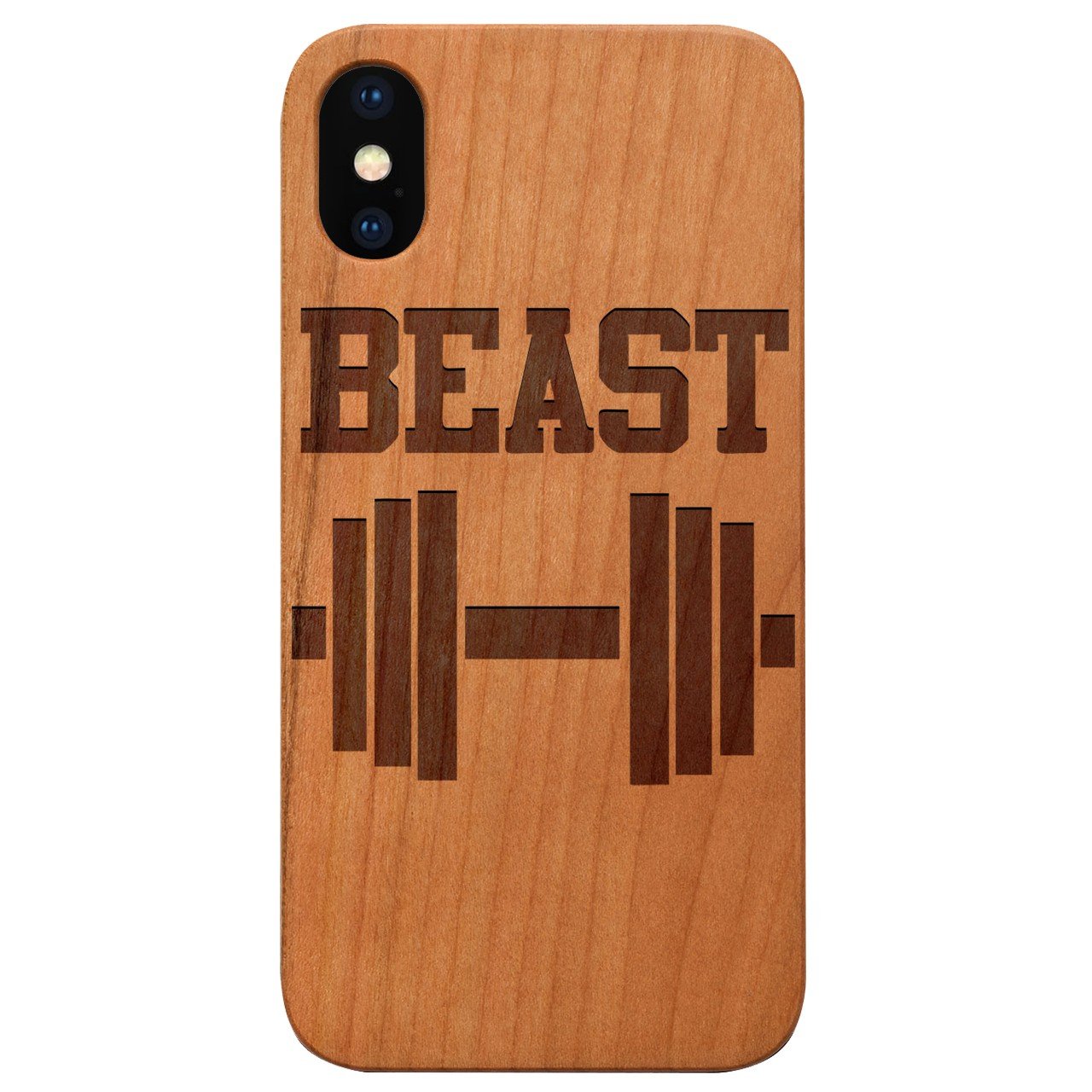 Beast - Engraved - Wooden Phone Case