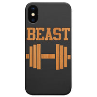 Beast - Engraved - Wooden Phone Case