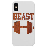 Beast - Engraved - Wooden Phone Case