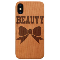 Beauty - Engraved - Wooden Phone Case