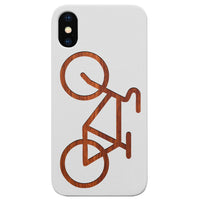 Bicycle - Engraved - Wooden Phone Case