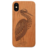 Bird Mandala - Engraved - Wooden Phone Case