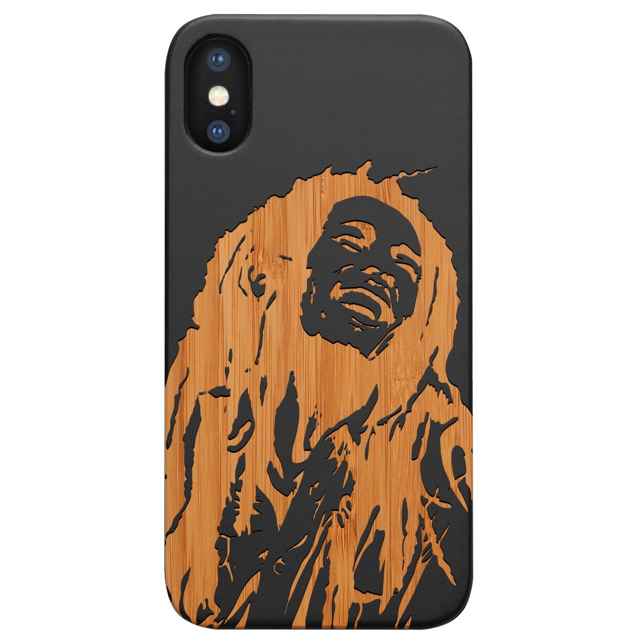 Bob Marley 1 - Engraved - Wooden Phone Case