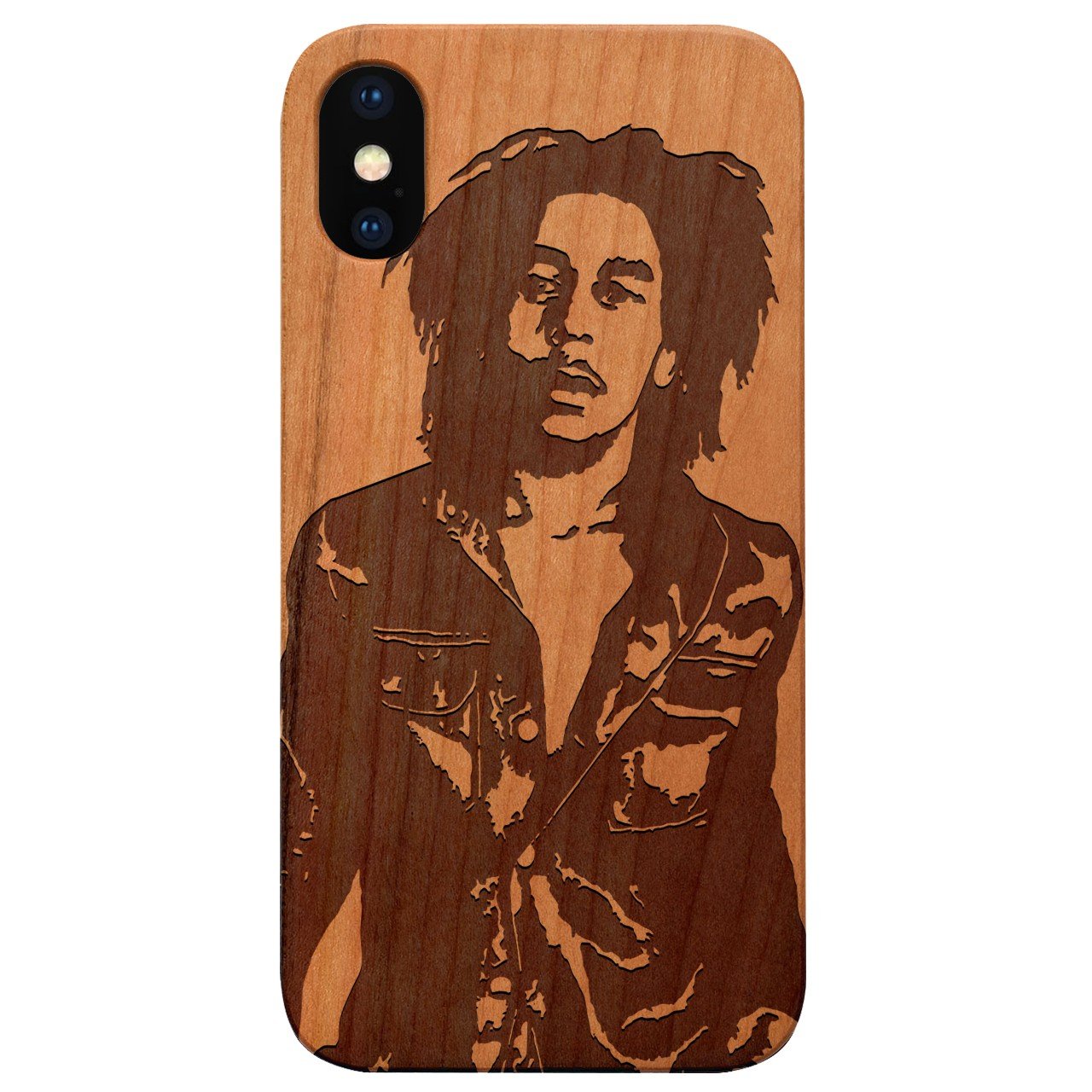 Bob Marley 2 - Engraved - Wooden Phone Case