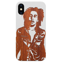 Bob Marley 2 - Engraved - Wooden Phone Case