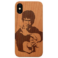 Bruce Lee - Engraved - Wooden Phone Case