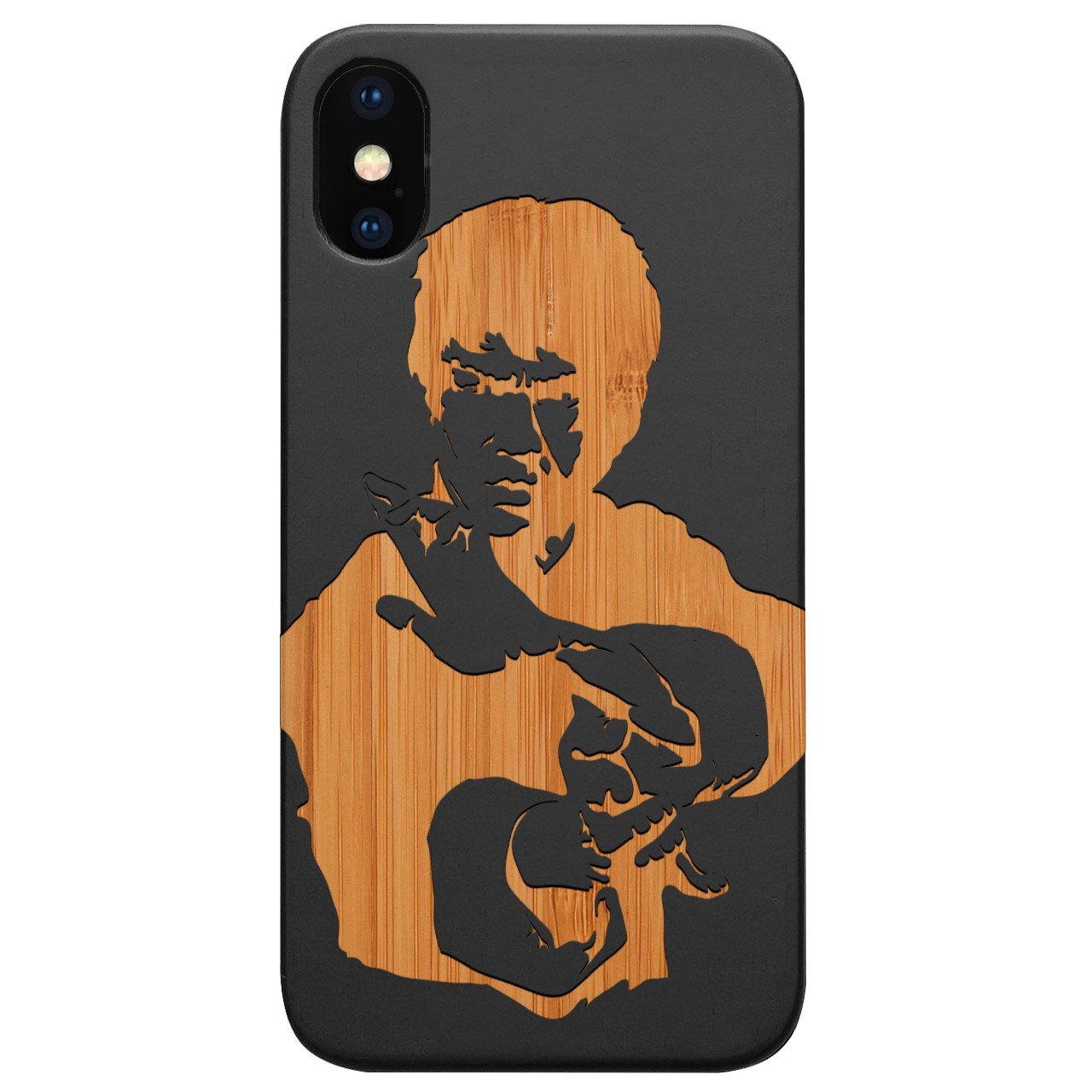 Bruce Lee - Engraved - Wooden Phone Case