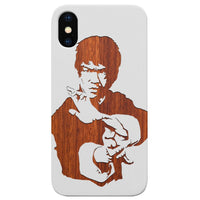 Bruce Lee - Engraved - Wooden Phone Case