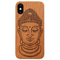 Buddha 1 - Engraved - Wooden Phone Case