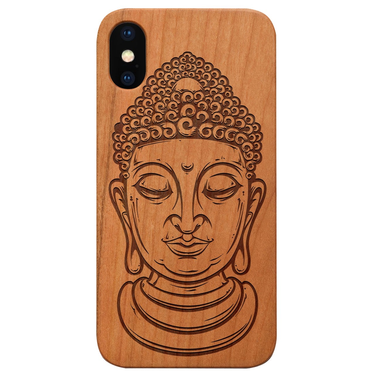  Buddha 1 - Engraved - Wooden Phone Case - IPhone 13 Models