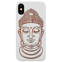 Buddha 1 - Engraved - Wooden Phone Case