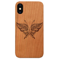  Butterfly 1 - Engraved - Wooden Phone Case - IPhone 13 Models