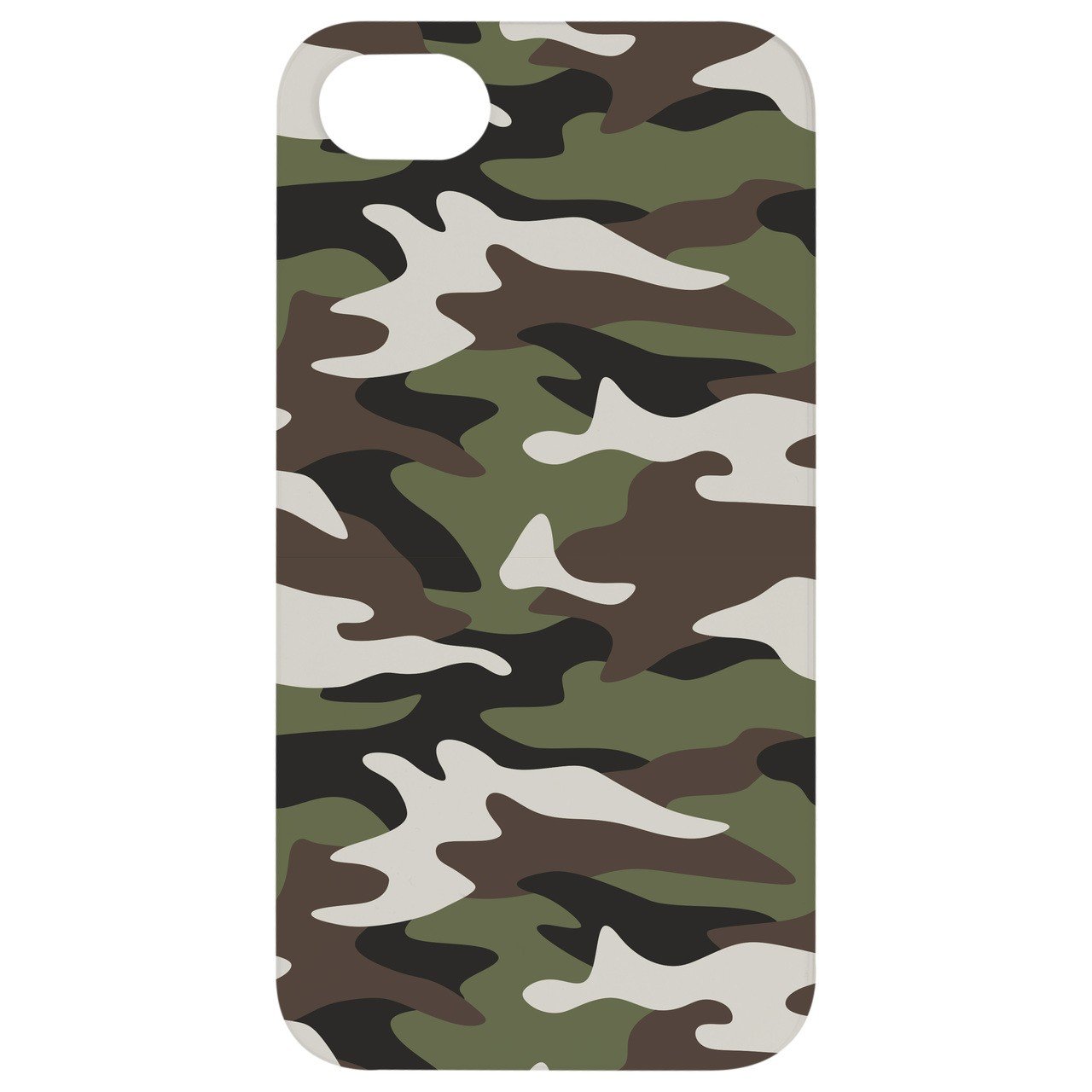 Camouflage - UV Color Printed - Wooden Phone Case